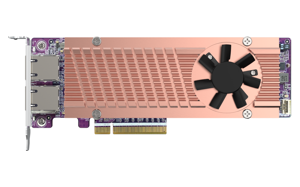 QNAP 2X M.2 PCIE GEN 4 NVME SSD & 2X 10GBE PORTS EXPANSION CARDS