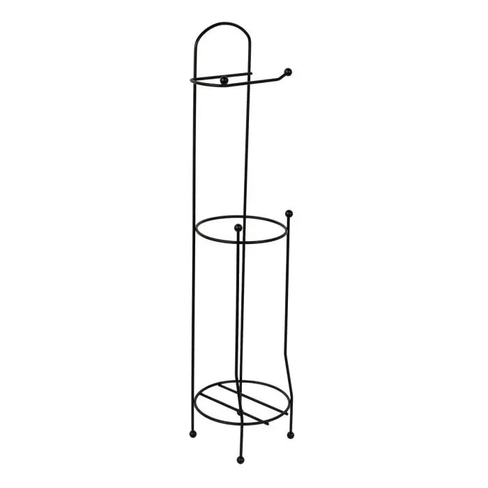 Toilet Roll & Spare Roll Holder, Black