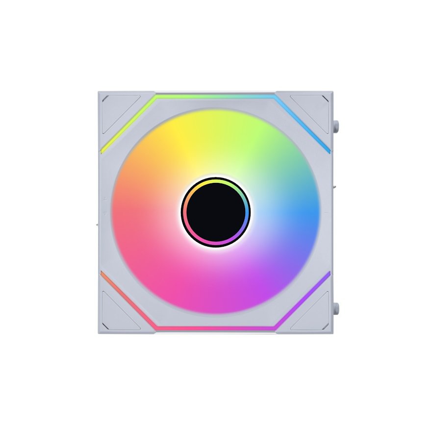 Lian Li UNI Fan SL-Infinity Wireless - 120 - Single Pack (Reverse Blade) - 2.4 GHz Wireless Signal ARGB Fan Control - Double Infinity Mirror - Controller NOT Included & Required - White (12RSLIN1W1W) | SKU FAN-12IWR4