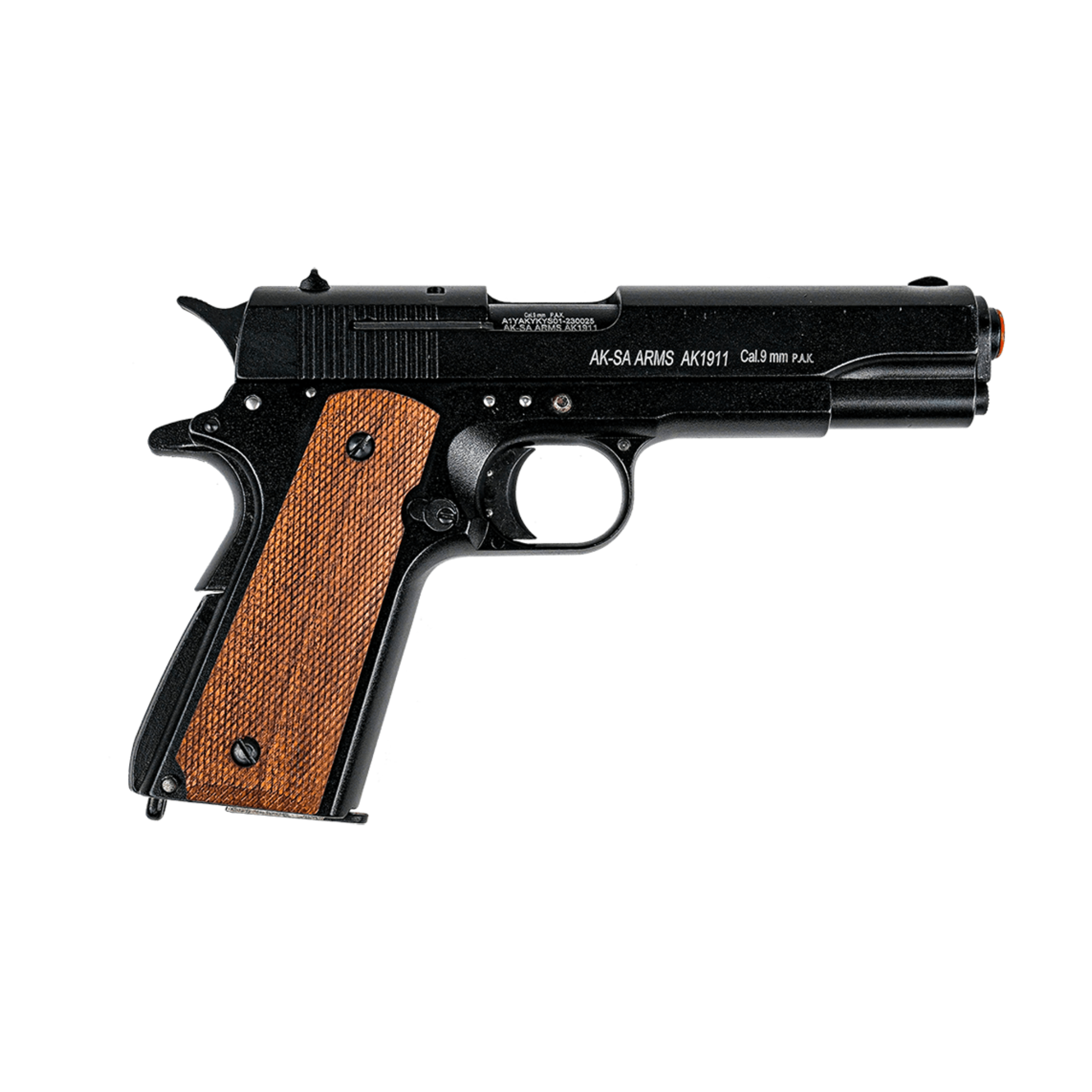 AKSA AK1911 Black|Brown BlankPepper Gun (Semi Auto|9+1|9mm PAK)
