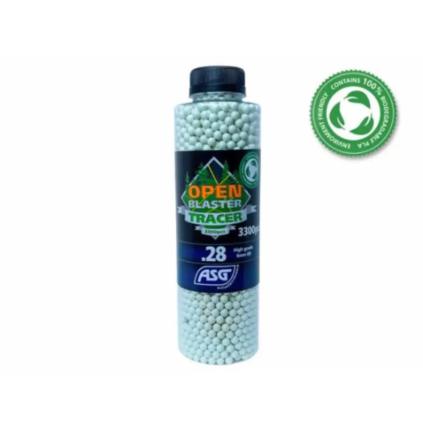 ASG 19408 Open Blaster Tracer Airsoft BBs 0.28g 3300ct Green