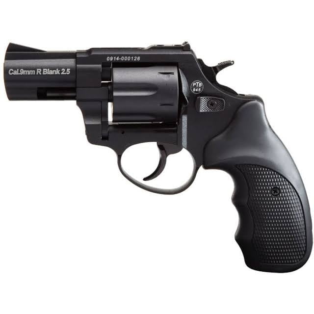 Zoraki R1 Black 2.5 BlankPepper Gun (Semi Auto|6 Rounds|9mm PAK|Revolver)