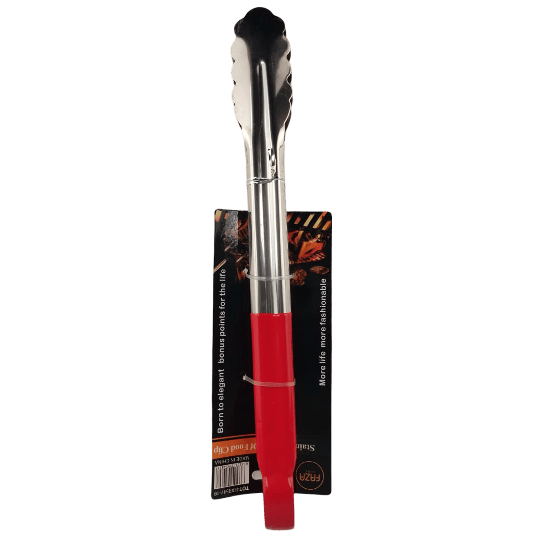 Casey Faza Stainless Steel BBQ Tongs – 30cm