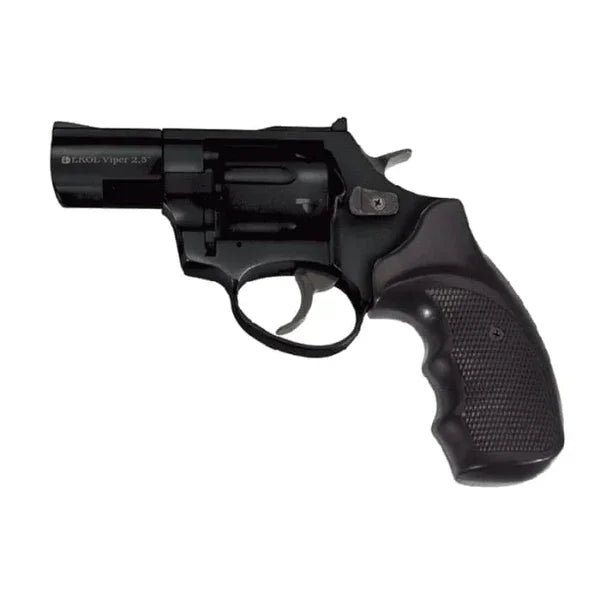 Ekol Viper Black 2.5 BlankPepper Gun (Semi Auto|6 Rounds|9mm PAK|Revolver)