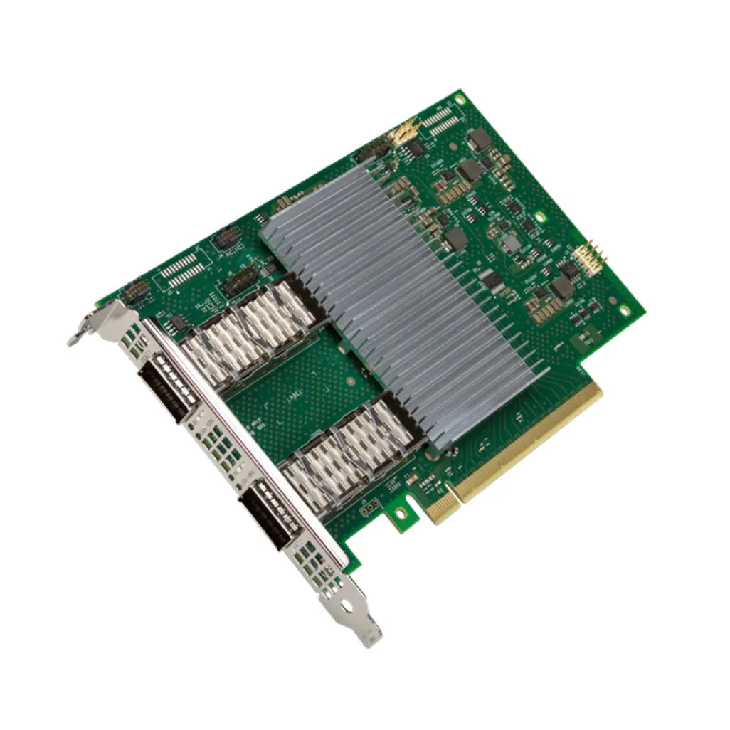 Intel E8102CQDA2, Internal, Wired, PCI Express, Fiber, 200000 Mbits, Green, Grey