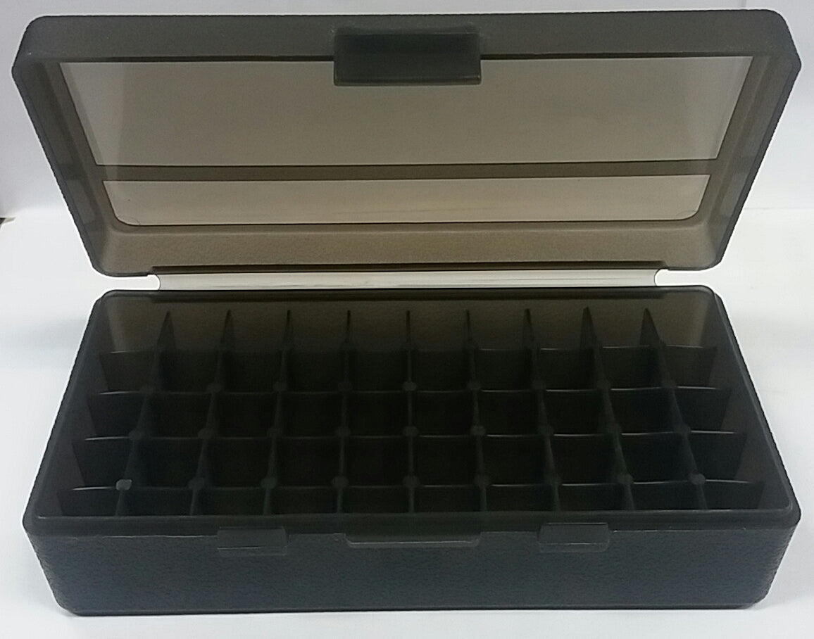 Plastic Ammo Case Medium Black 50 Piece