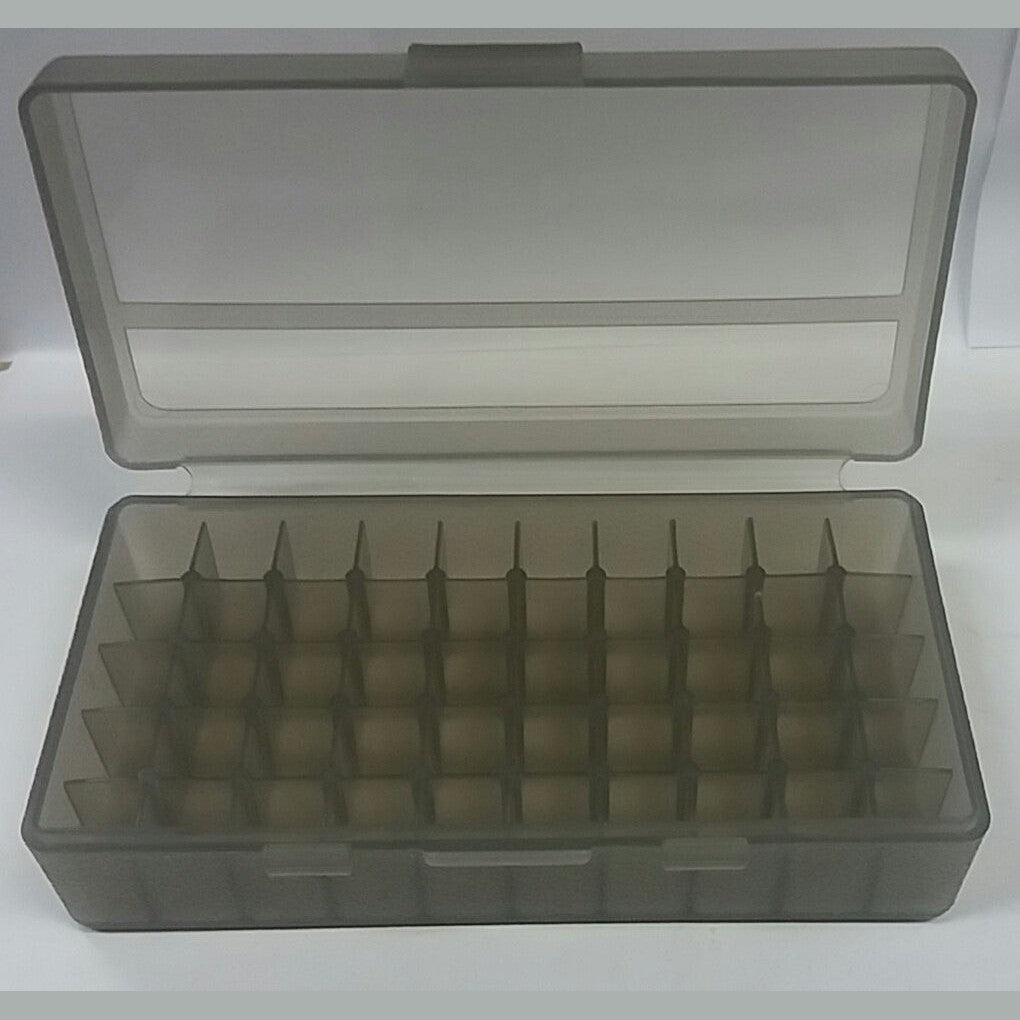 Plastic Ammo Case Medium Grey 50 Piece