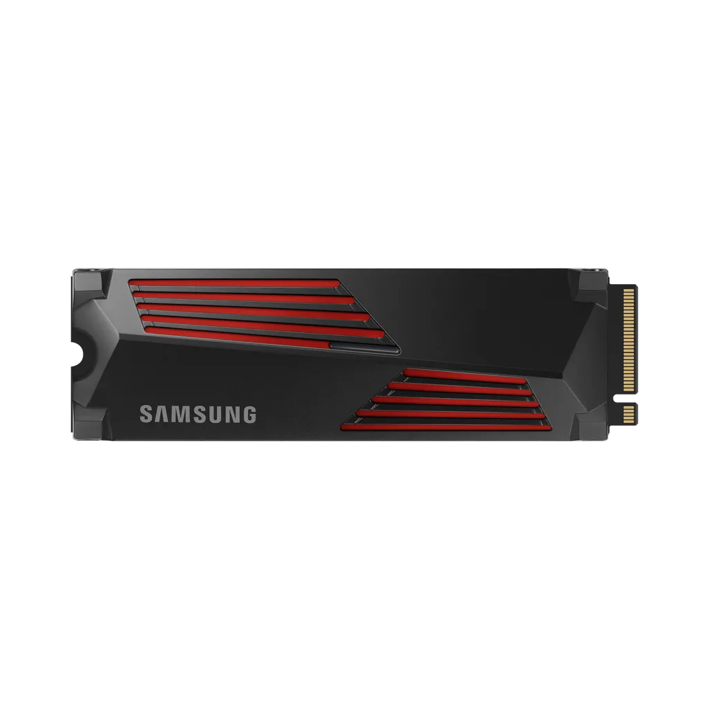 SAMSUNG MZ-V9P1T0CW 990 PRO 1 TB NVMe SSD WHeatsink - Read Speed up to 7450 MBs; Write Speed to up 6900 MBs; Random Read up t