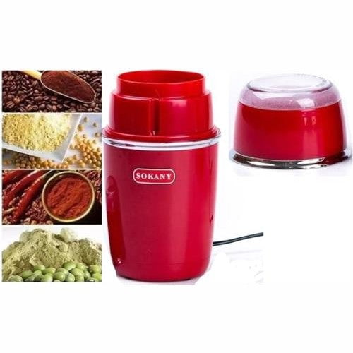 Sokany Red Stainless Steel 150w 50g Coffee Grinder