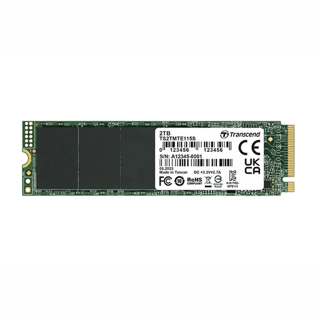 Transcend 115S, 2 TB, M.2, 3200 MBs