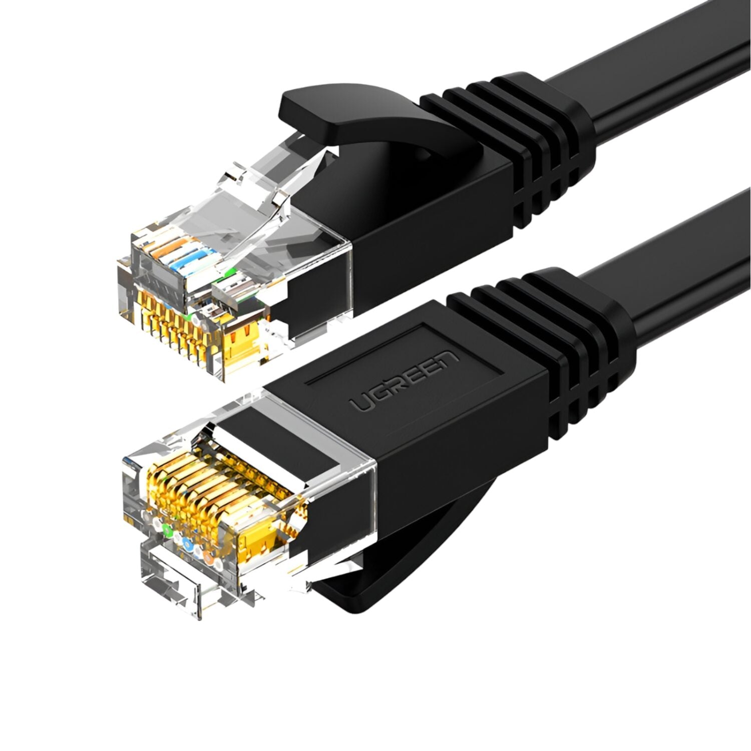 UGREEN NW102 Cat6 UUTP Flat Ethernet Cable 20m - Black