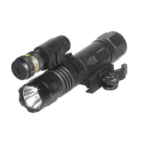 UTG LT-ELP38Q-A QD Sporting Type 400 Lumen LED Flashlight & 16 Position Adjustable Red Laser Combo