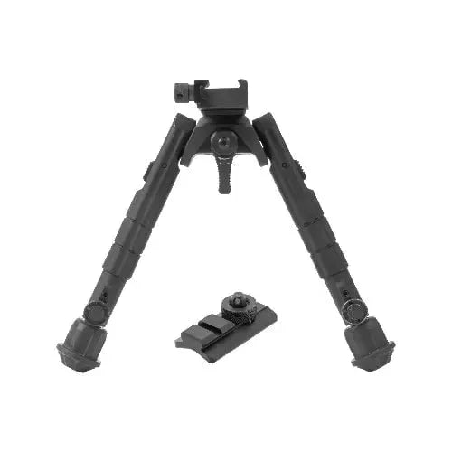 UTG RECON 360 BIPOD CENT HT: 6.69-9.12, LEG LENGTH H: 7.40-10.15 - TL-BP01-B