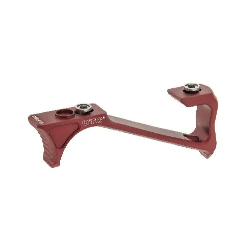 UTG Sporting Type Ultra Slim Angled Foregrip, Keymod, Matte Red - MT-AFGK01R