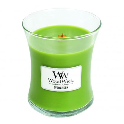 Woodwick Evergreen Candle Medium Jar Retail Box No warranty
