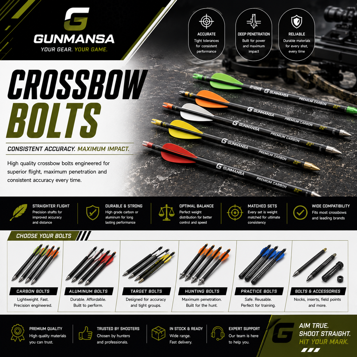 CROSSBOW BOLTS