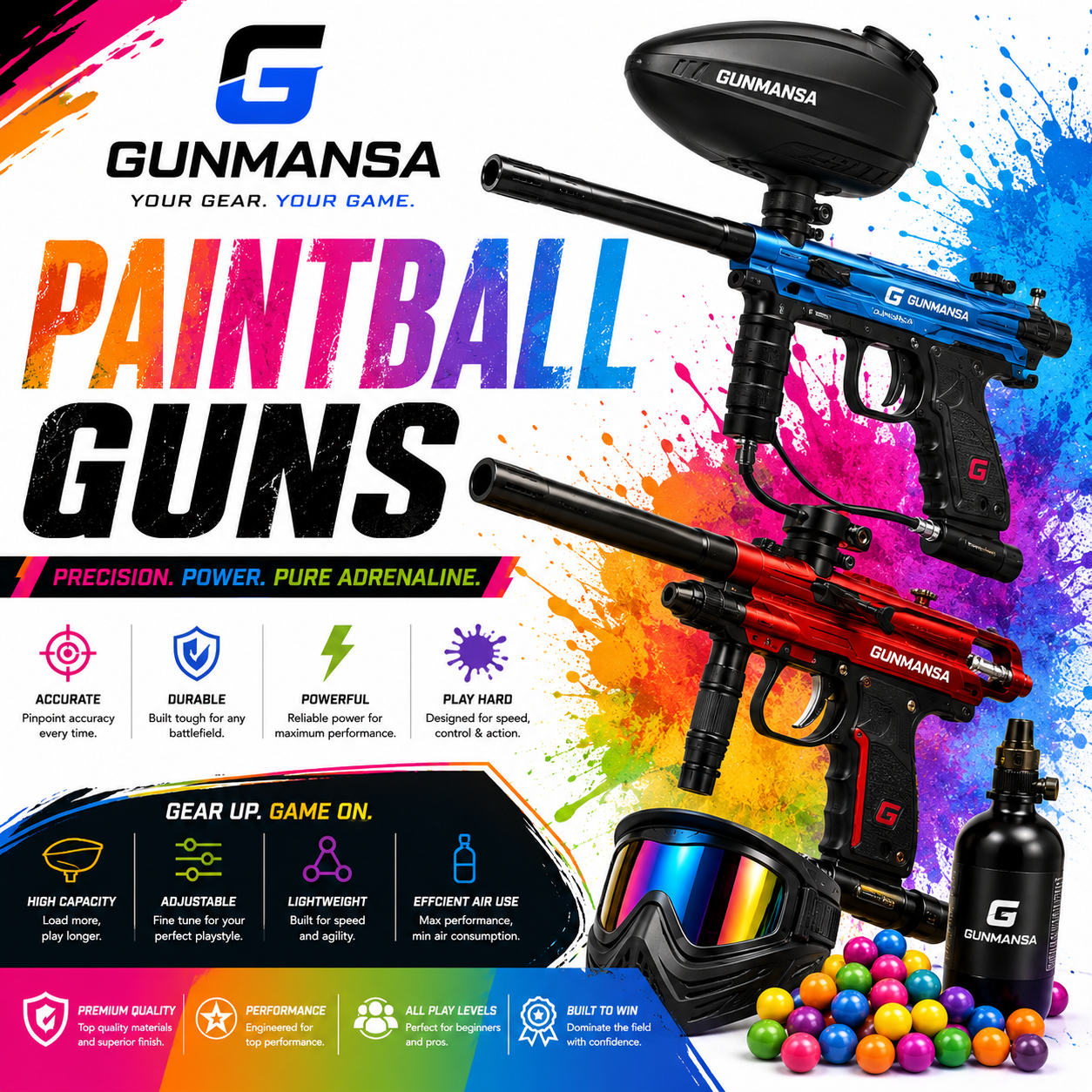 PAINTBALL GUNS