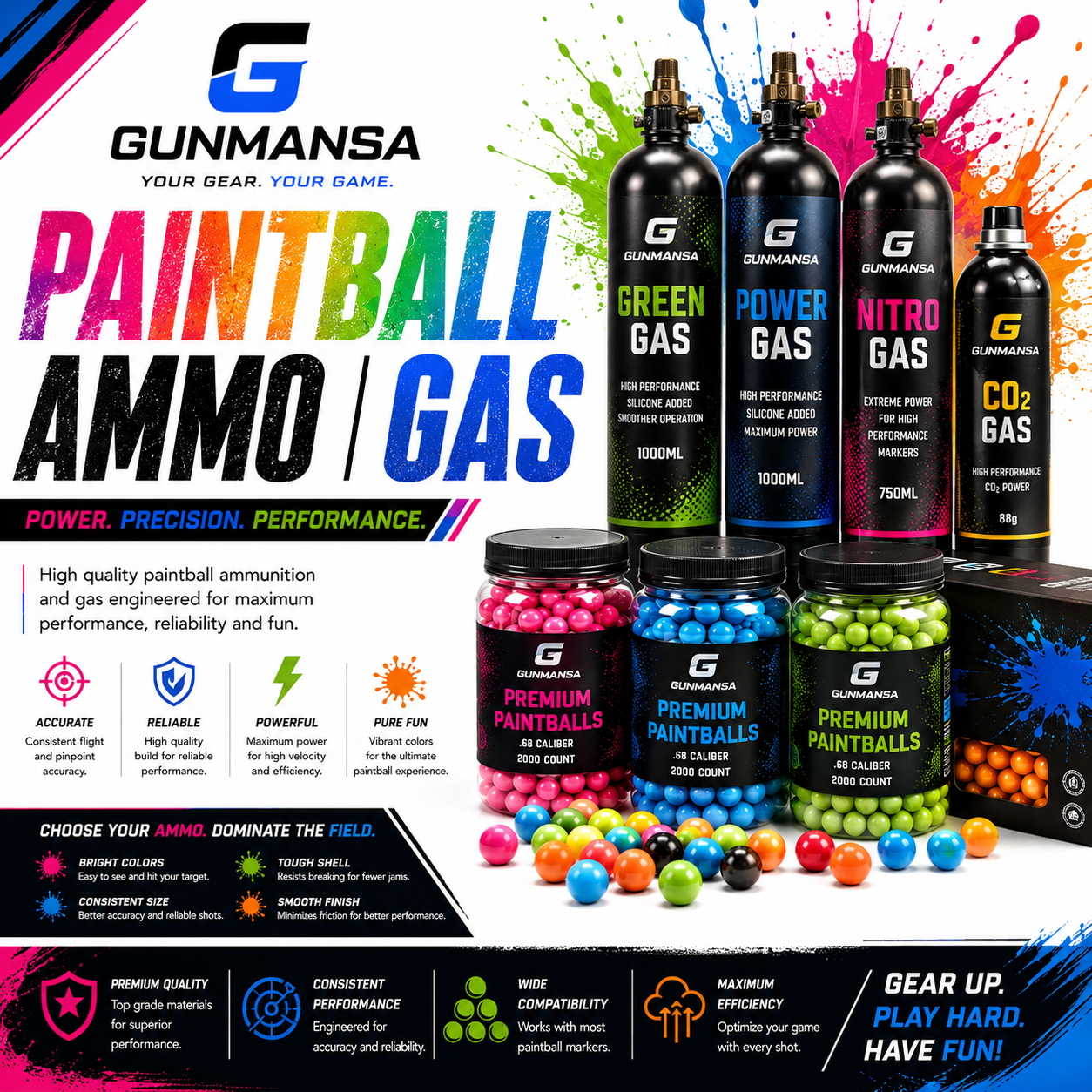 PAINTBALL AMMO | GAS
