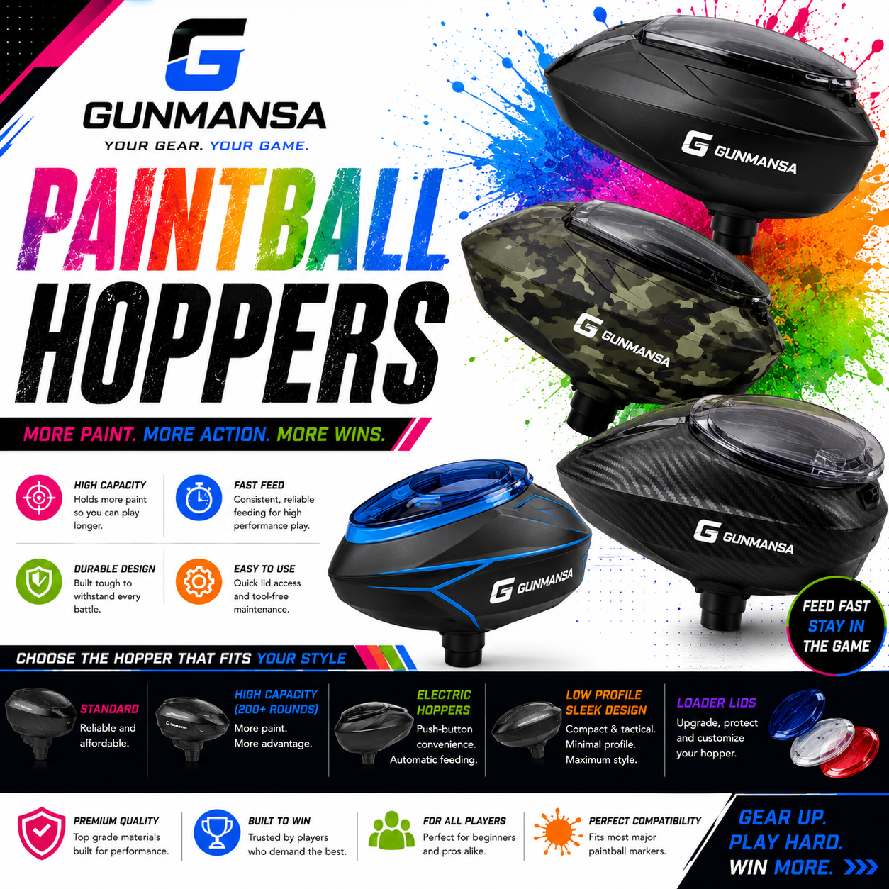 PAINTBALL HOPPERS