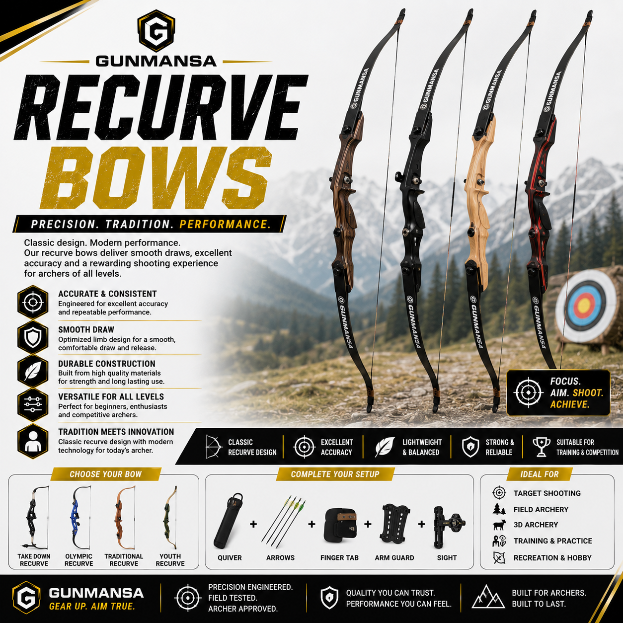 RECURVE BOWS