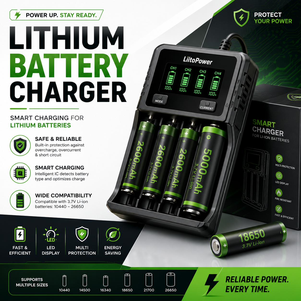 LITHIUM BATTERY CHARGER