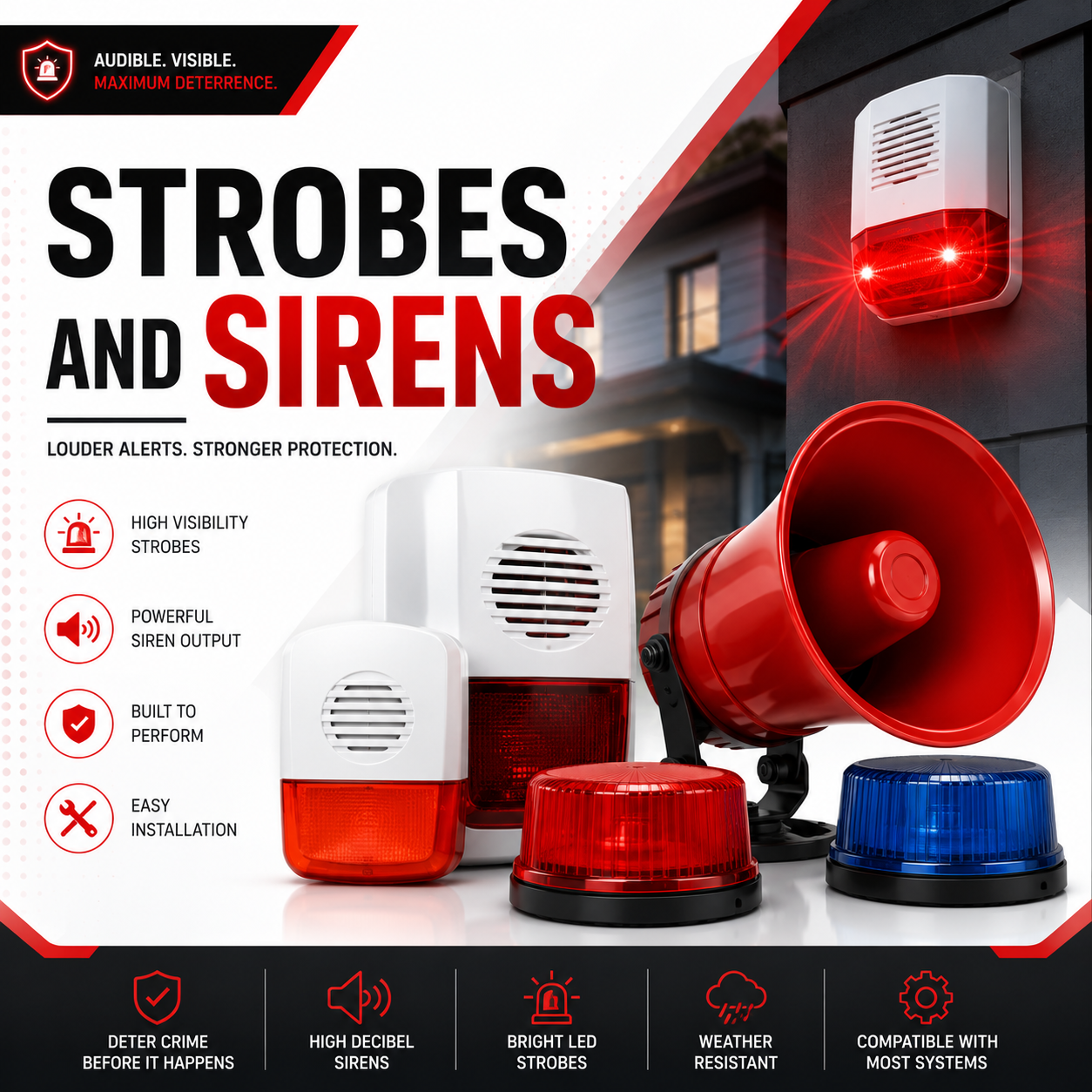 STROBES AND SIRENS