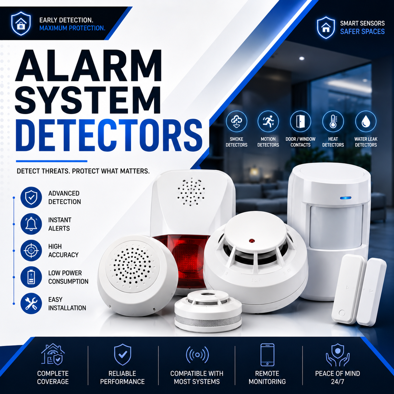 ALARM SYSTEM DETECTORS