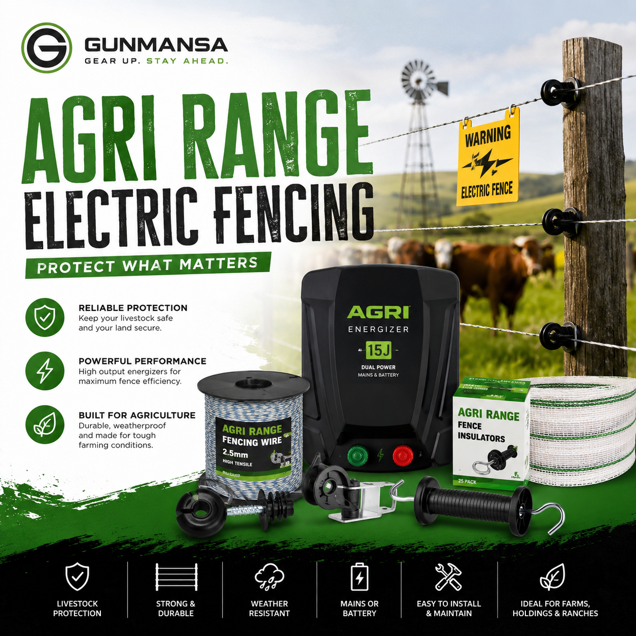 AGRI RANGE ELECTRIC FENCING
