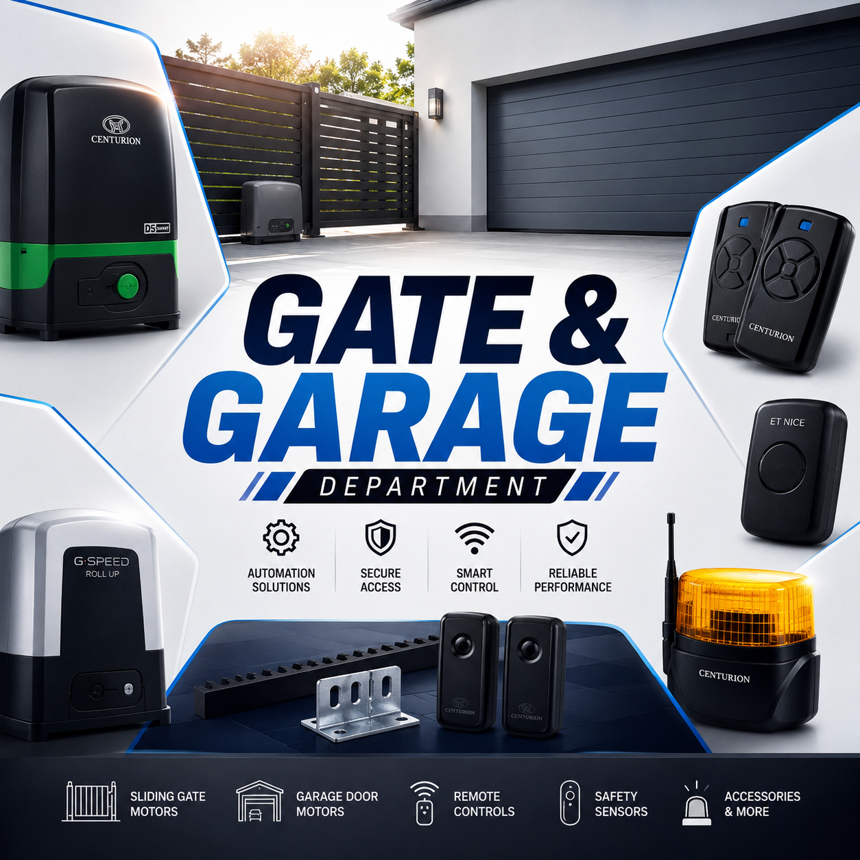 GATE AND GARAGE
