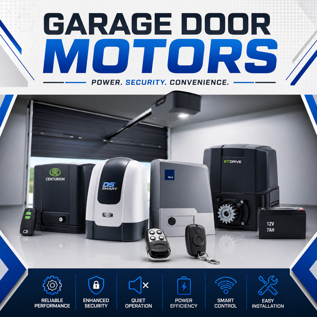 GARAGE DOOR MOTORS