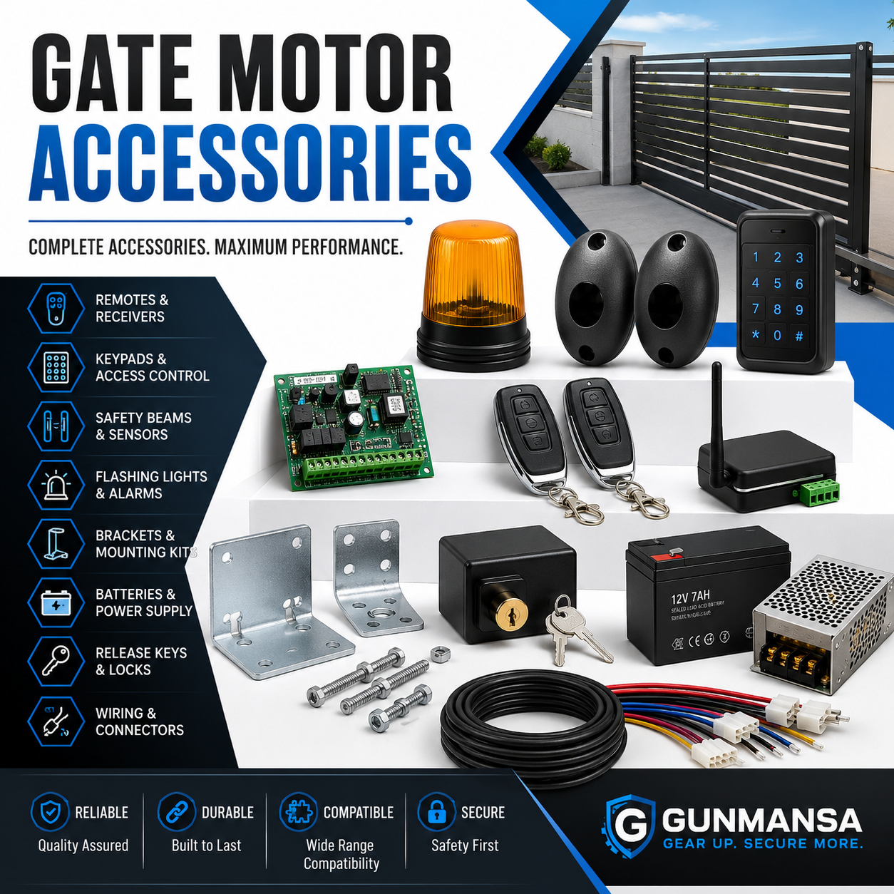 GATE MOTOR ACCESSORIES