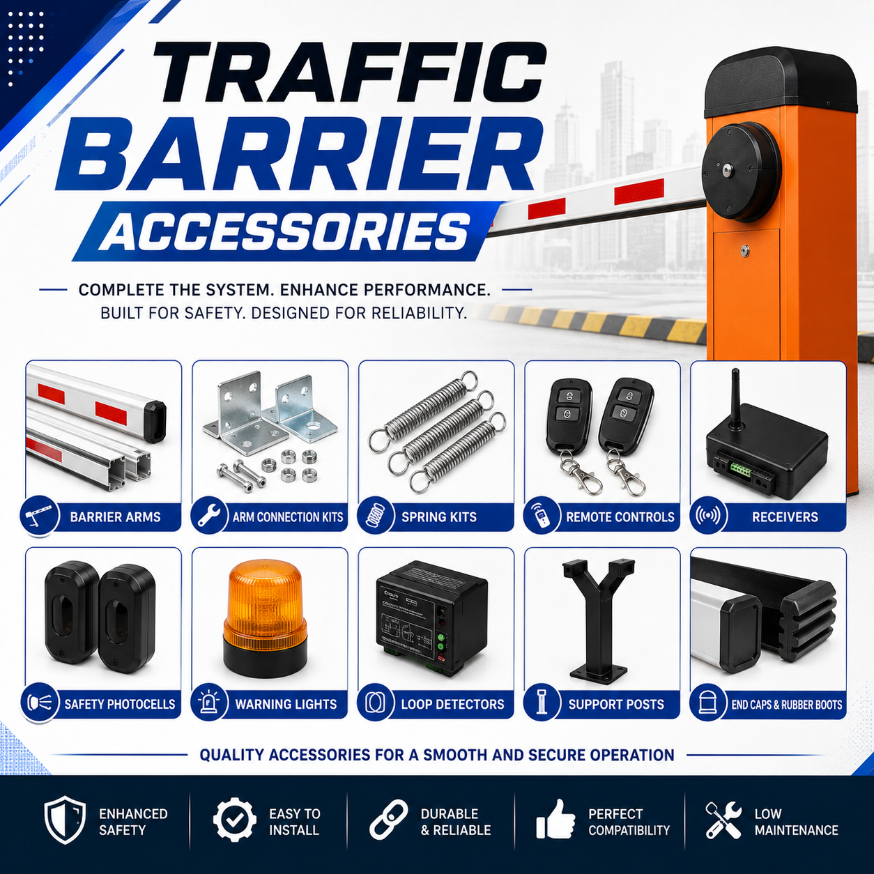 TRAFFIC BARRIER ACCESSORIES