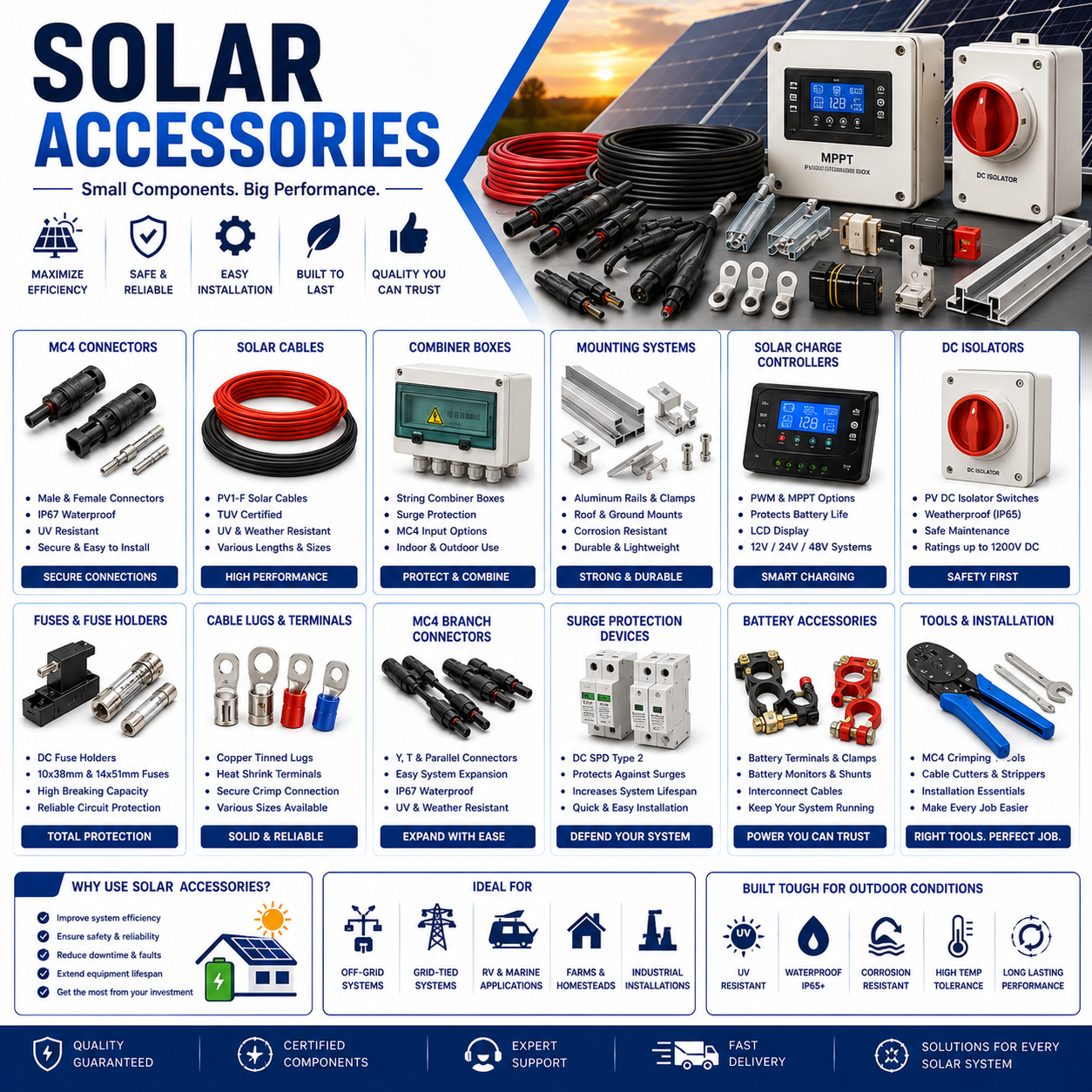SOLAR ACCESSORIES