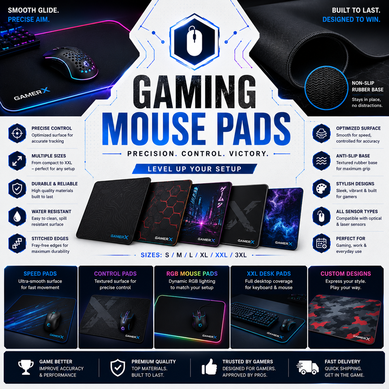 GAMING MOUSE PADS