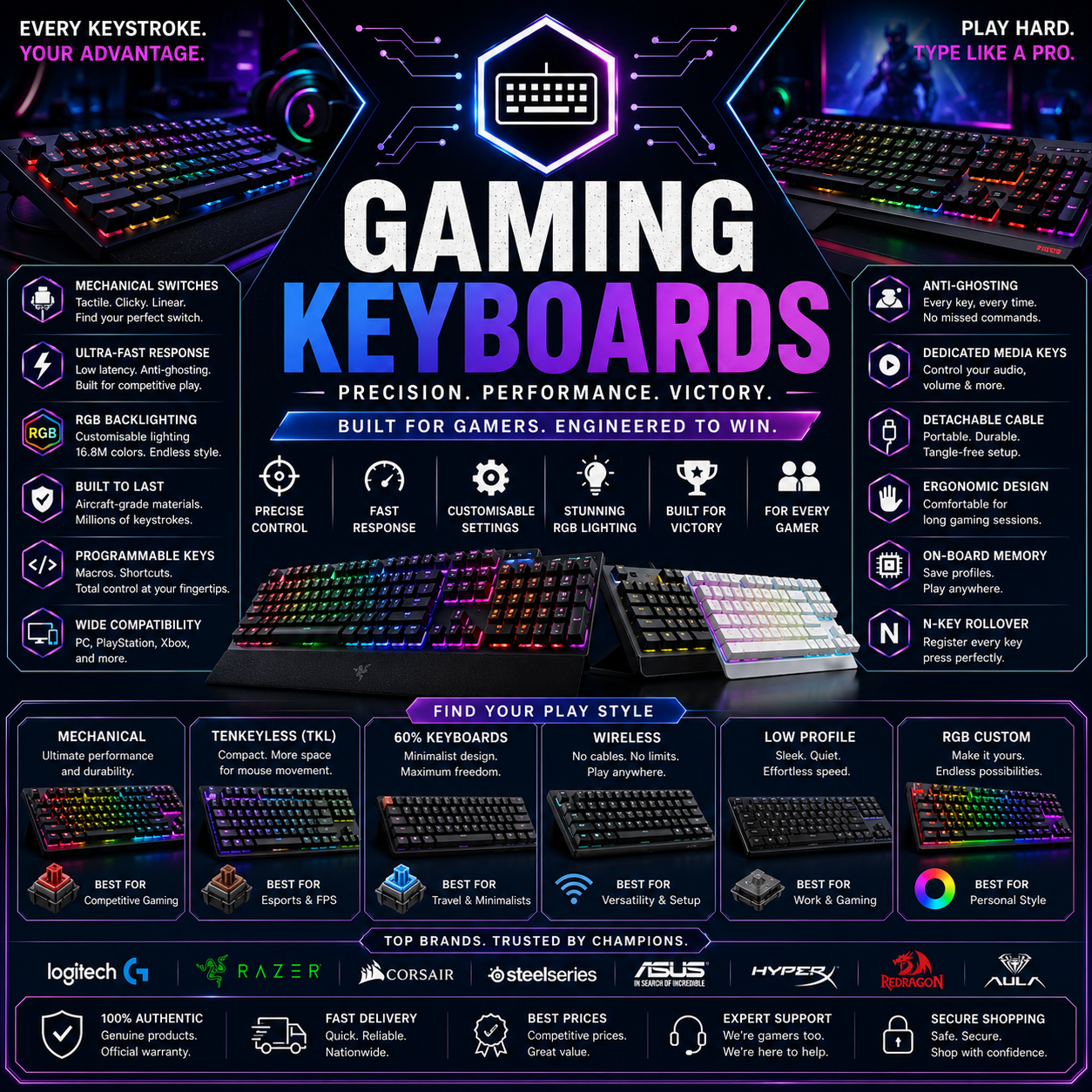 GAMING KEYBOARDS