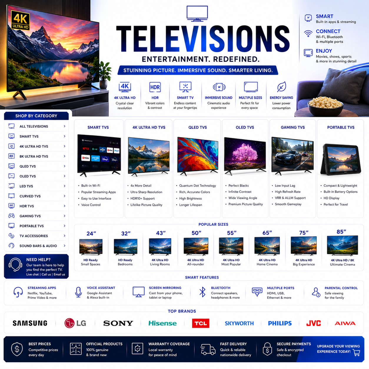 TELEVISIONS