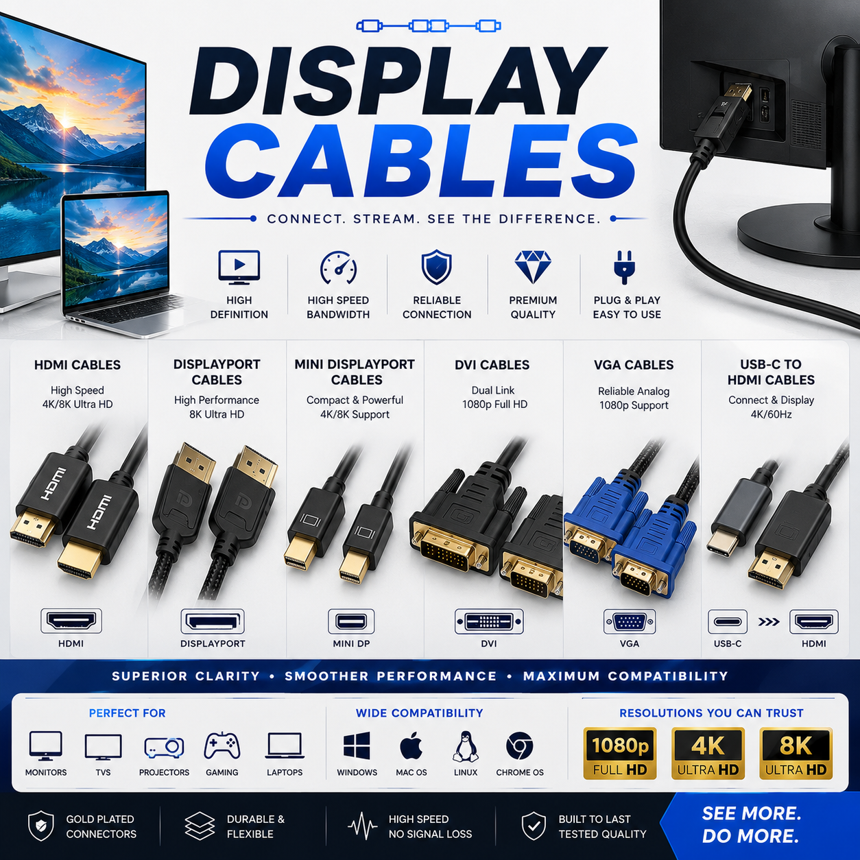 DISPLAY CABLES