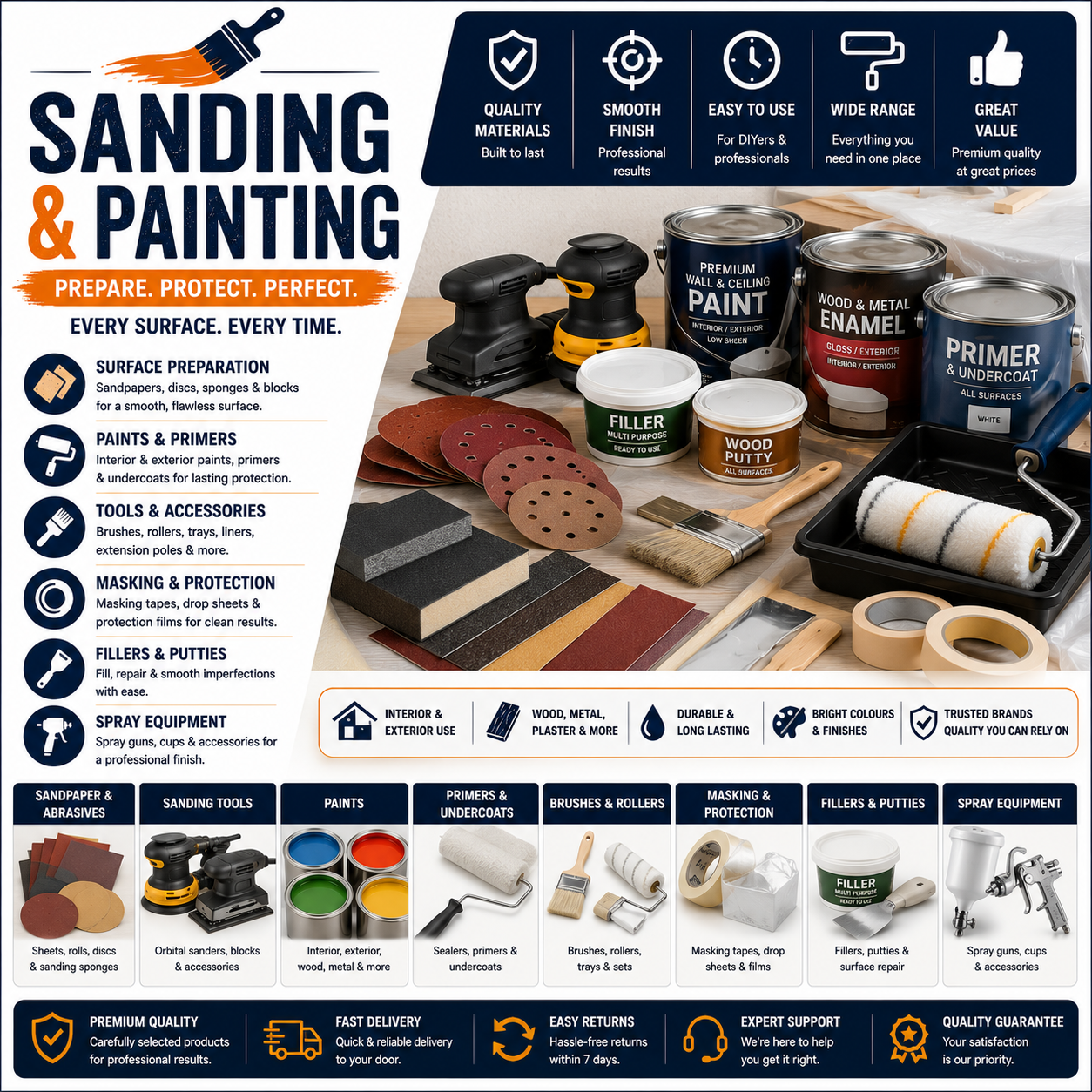 SANDING AND PAINTING