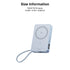 UGREEN Magnetic Wireless Power Bank With Built-in Cable 10000mAh - Blue