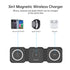 Choetech Foldable 3-in-1 Magnetic Wireless Travel Charger T588-F 15W - Black