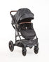 3 IN 1 Emerald Pu Leather Black On Black Plus Pu Nappy Bag