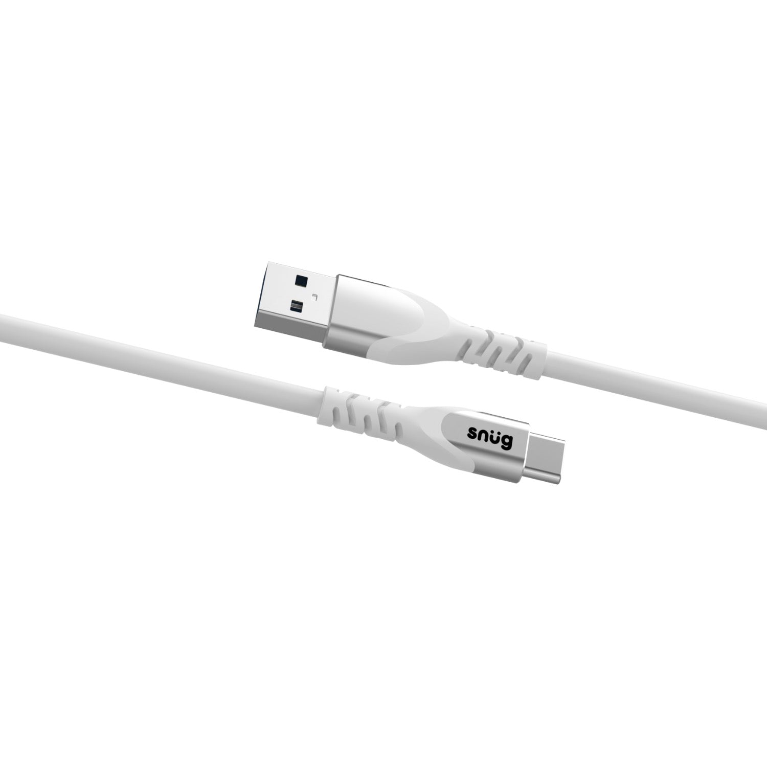 Snug USB To Type-C Silicone Cable - 1.2 Metre - White