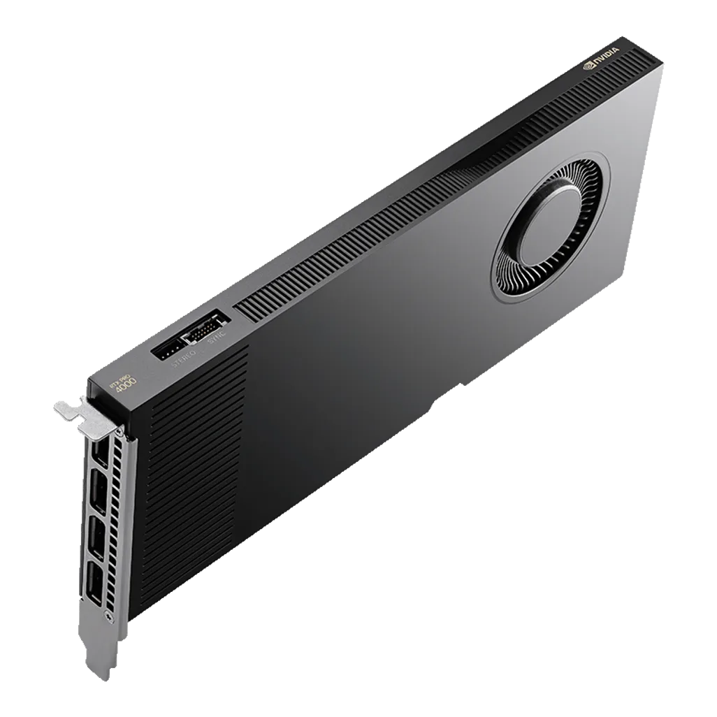 PNY NVIDIA RTX 4000 ADA PCI-Express 4.0 x16; 20 GB GDDR6 160-bit; 4x Mini DP 1.4a