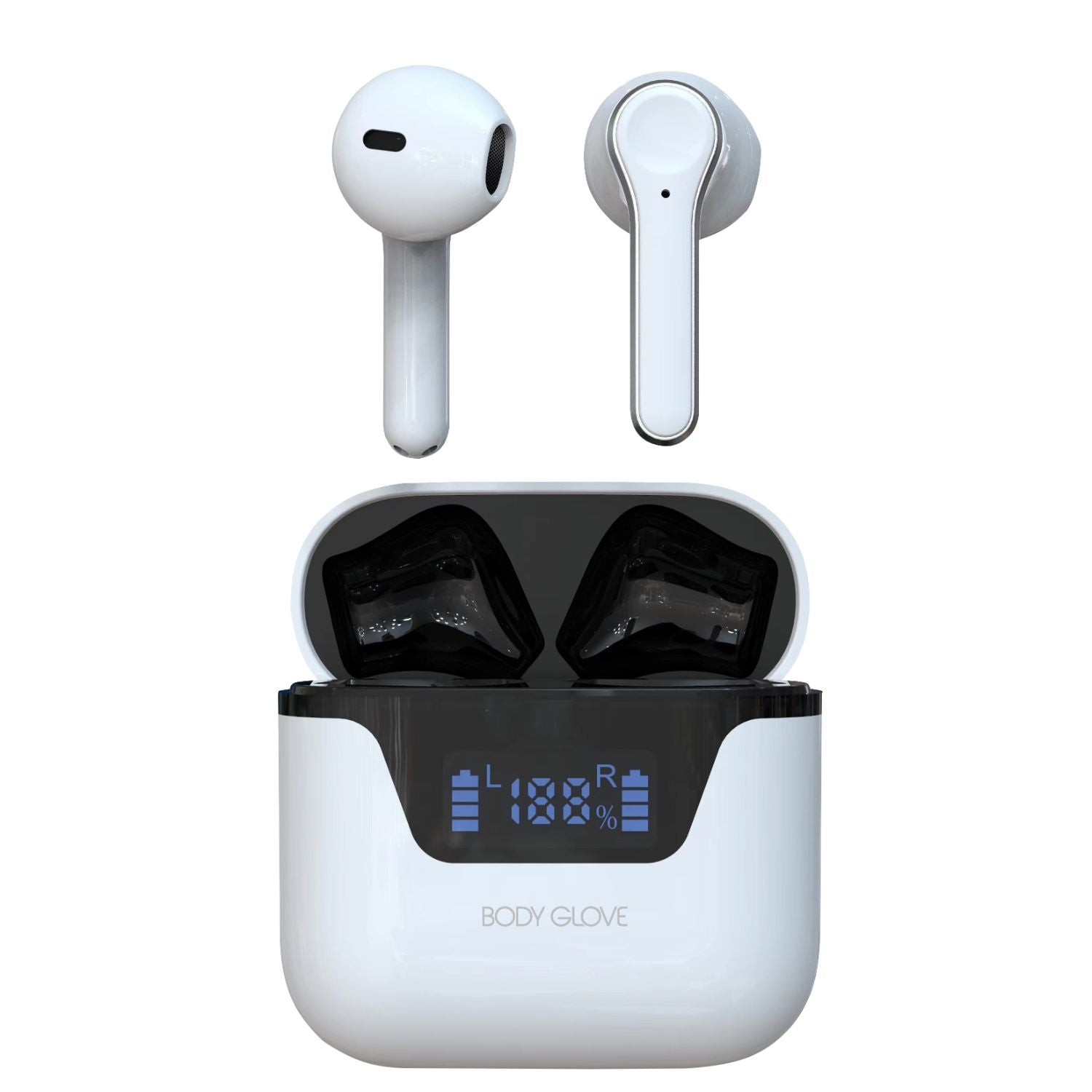 Body Glove Mini Pods Lux Wireless Earbuds - White/Black