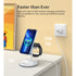 Choetech Fast Wireless 3 In 1 Magnetic Charging Stand T585-F 15W - White