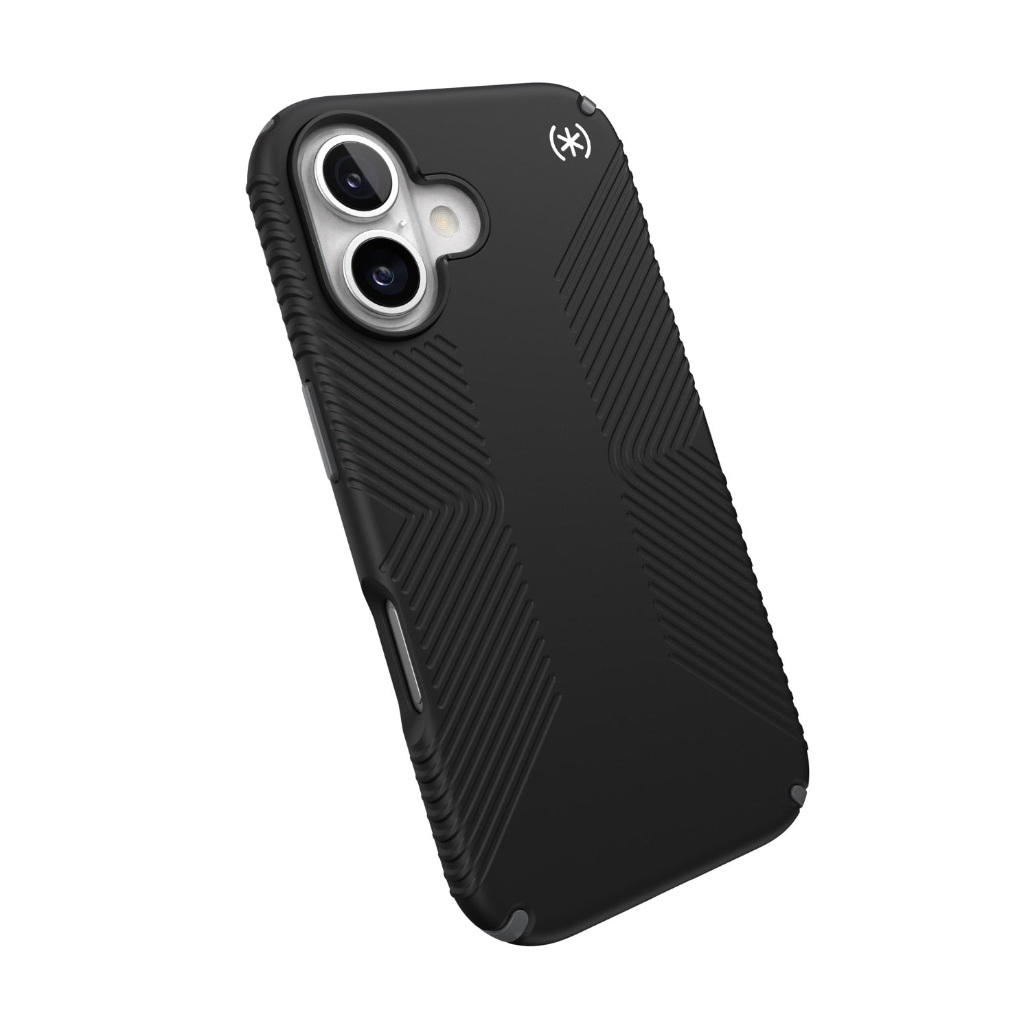 Speck Presidio2 Grip Case - Apple iPhone 16 - Black & Slate Grey