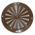 Air Vent, 63mm, Round, Plastic, Brown