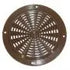 Air Vent, 63mm, Round, Plastic, Brown