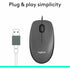 Logitech M100 Wired USB Mouse, 3-Buttons,1000 DPI Optical Tracking, Ambidextrous, Compatible with PC, Mac, Laptop (Gray) | SKU MOS-M100