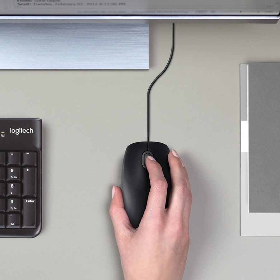Logitech B100 Optical Mouse Medium | SKU MOS-B100